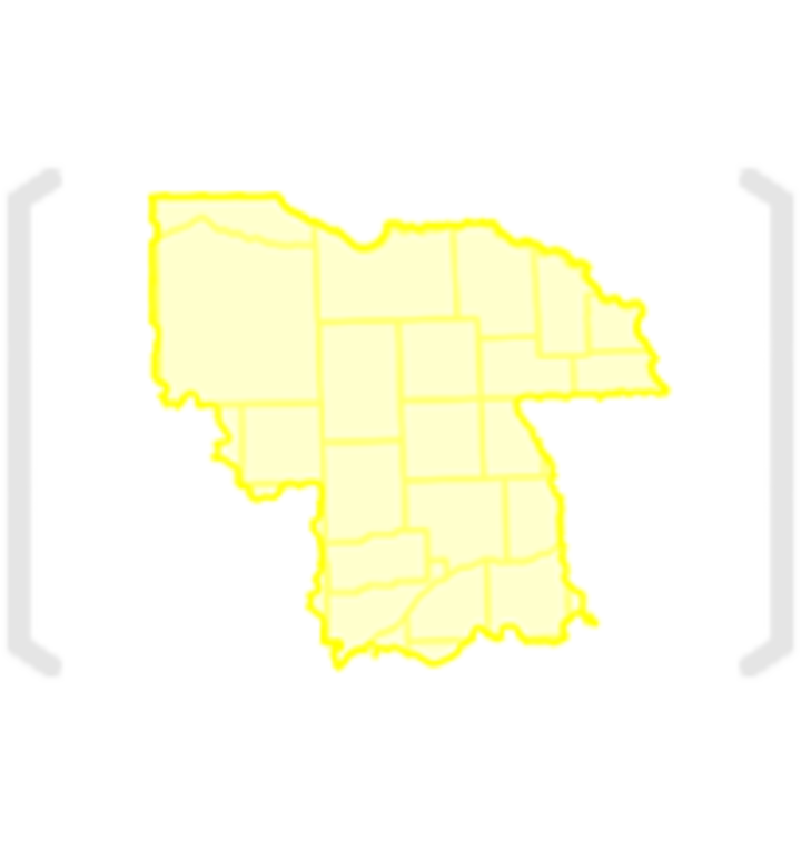 Northeast Counties Map