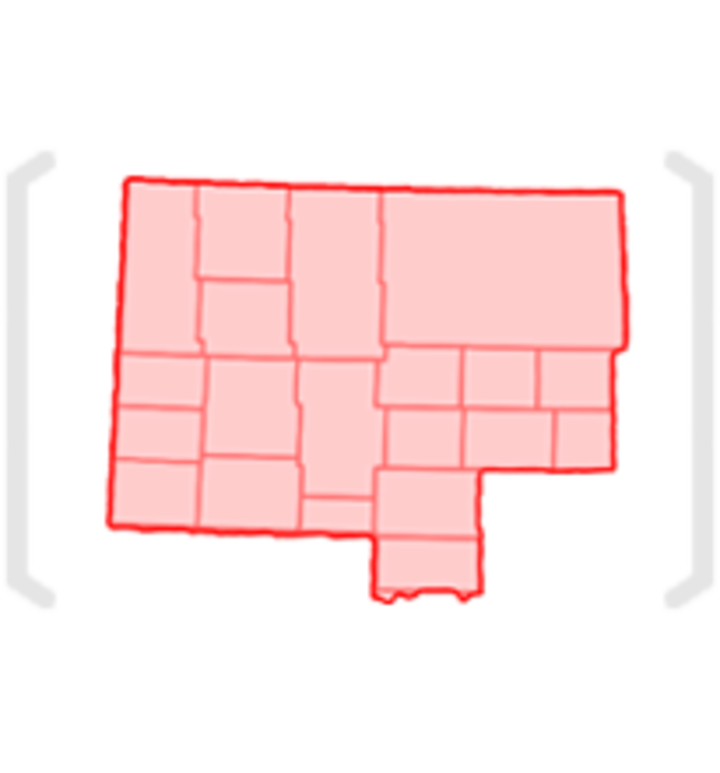 Western Region County Map
